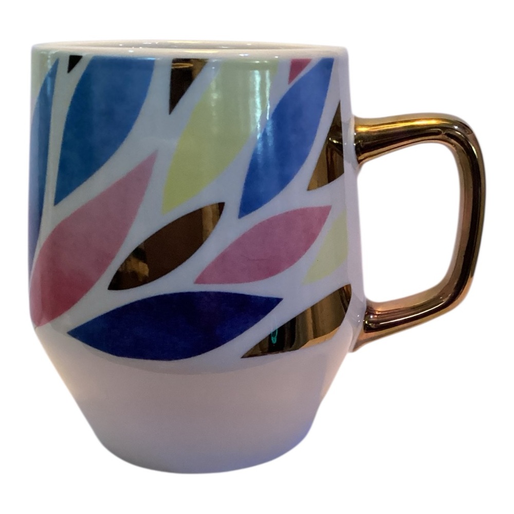 Arrangements Oversized Ceramic Coffee Mug Gold Handle Cup - Picture 6 of 6